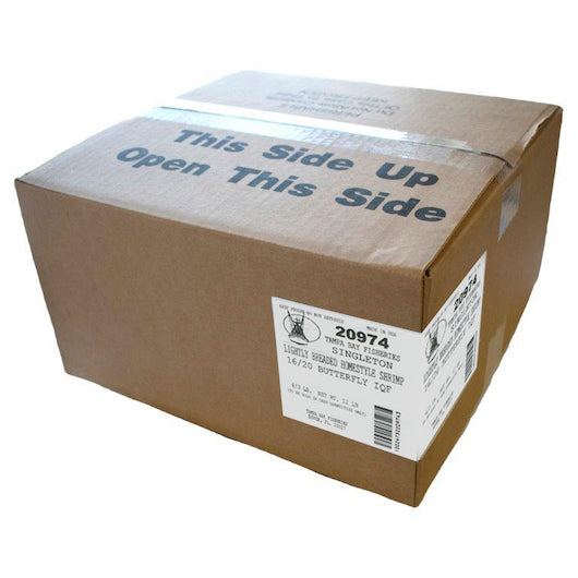 Singleton Seafood Shrimp Raw Breaded 16 2020 Butterfly Tail On, 3 Pounds - 4 Per Case