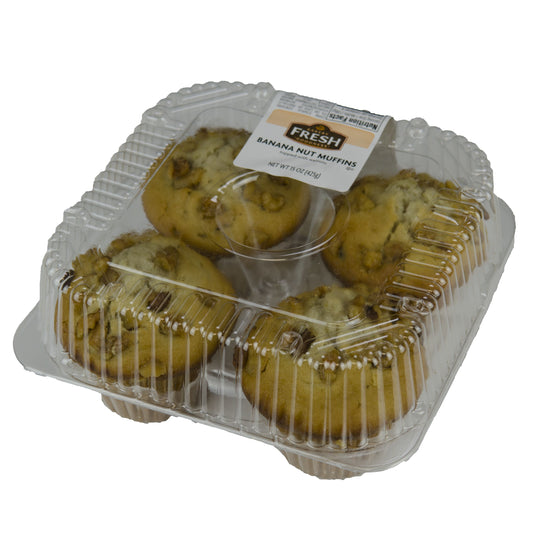 Muffins Banana Nut Thaw N'sell 16 Ounce Size - 8 Per Case.