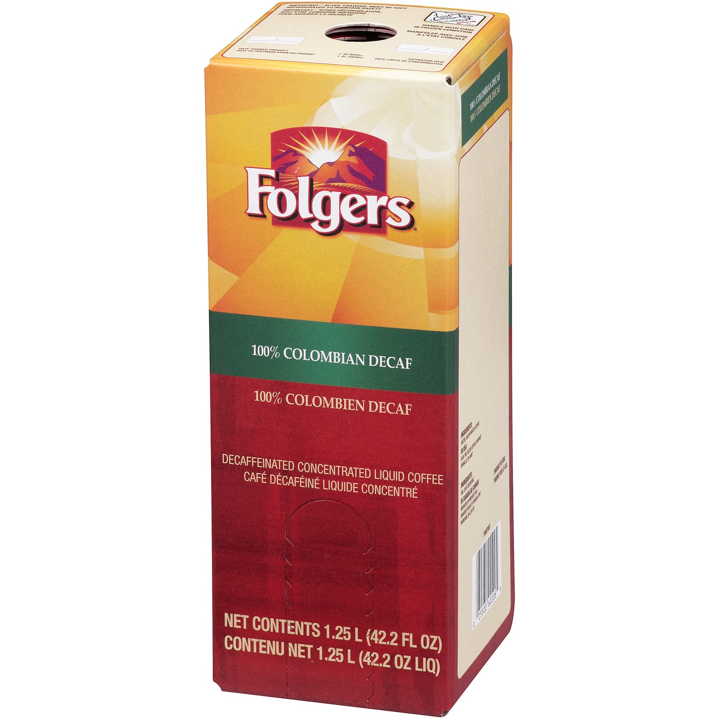 Folgers Decaffeinated Colombian 1.25 Liter - 2 Per Case.