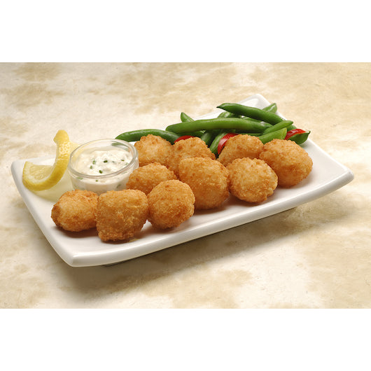 Tampa Maid Breaded Scallops 26-30 Count 2.5 Pound Each - 4 Per Case.
