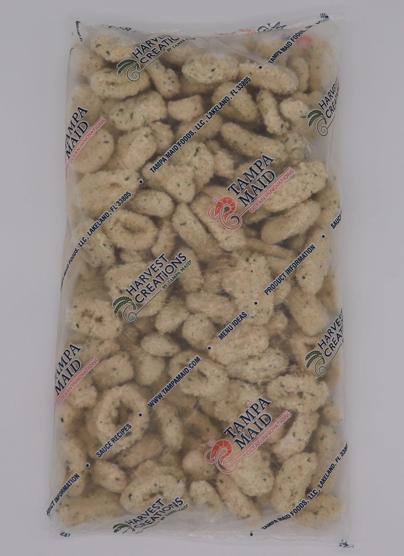 Tampa Maid Italian Breaded Calamari IQF 2 Pound Each - 6 Per Case.