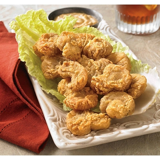 Harvest Creations Dipt'n Dusted Bella Mushrooms 2 Pound Each - 6 Per Case.