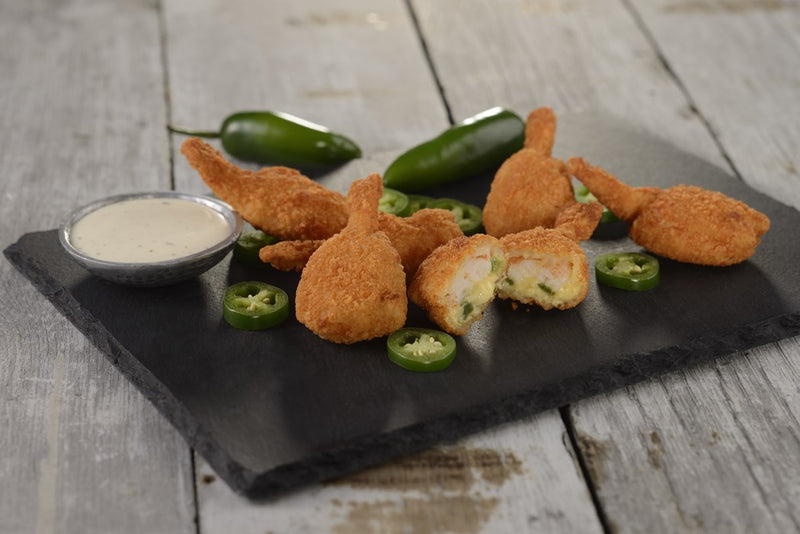 Tampa Maid Shrimp Jammers Jalapeno & Cheese 2 Pound Each - 4 Per Case.