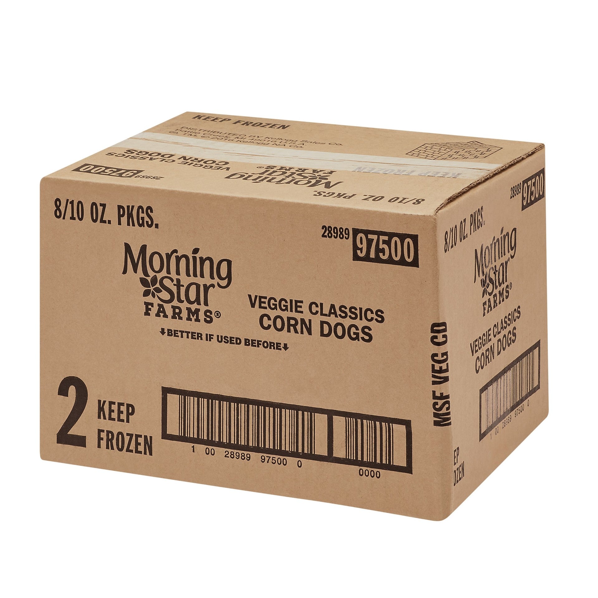 Morningstar Farms Corn Dogs 10 Ounce Size - 8 Per Case.
