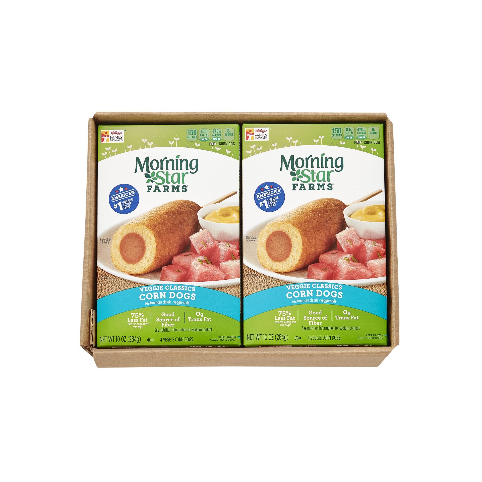 Morningstar Farms Corn Dogs 10 Ounce Size - 8 Per Case.