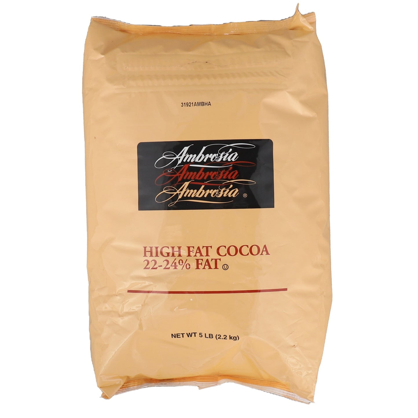 Amber Natural High Fat Cocoa Powder 5 Pound Each - 6 Per Case.