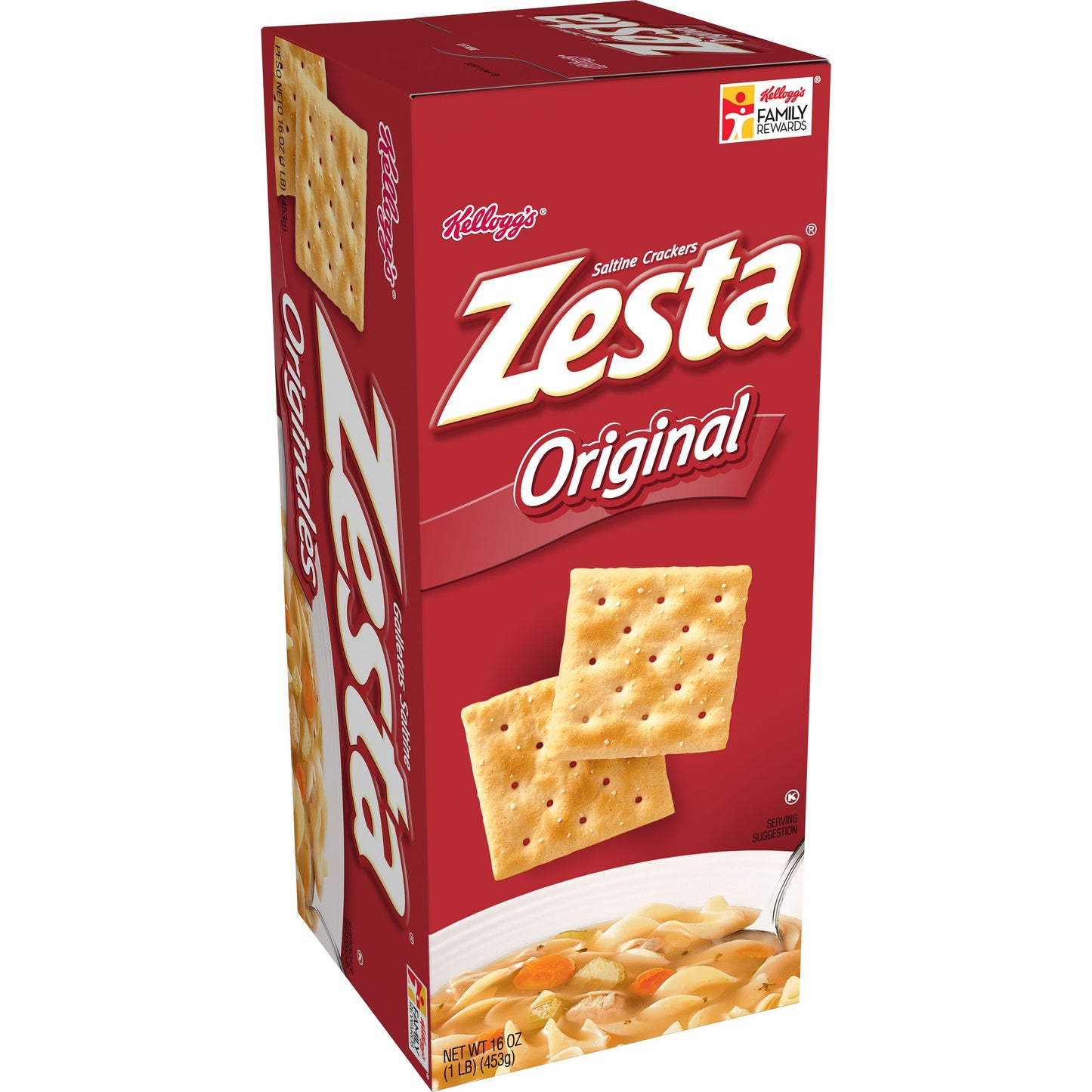 Kellogg's Keebler Zesta Original Saltines Crackers, 16 Ounces - 12 Per Case.