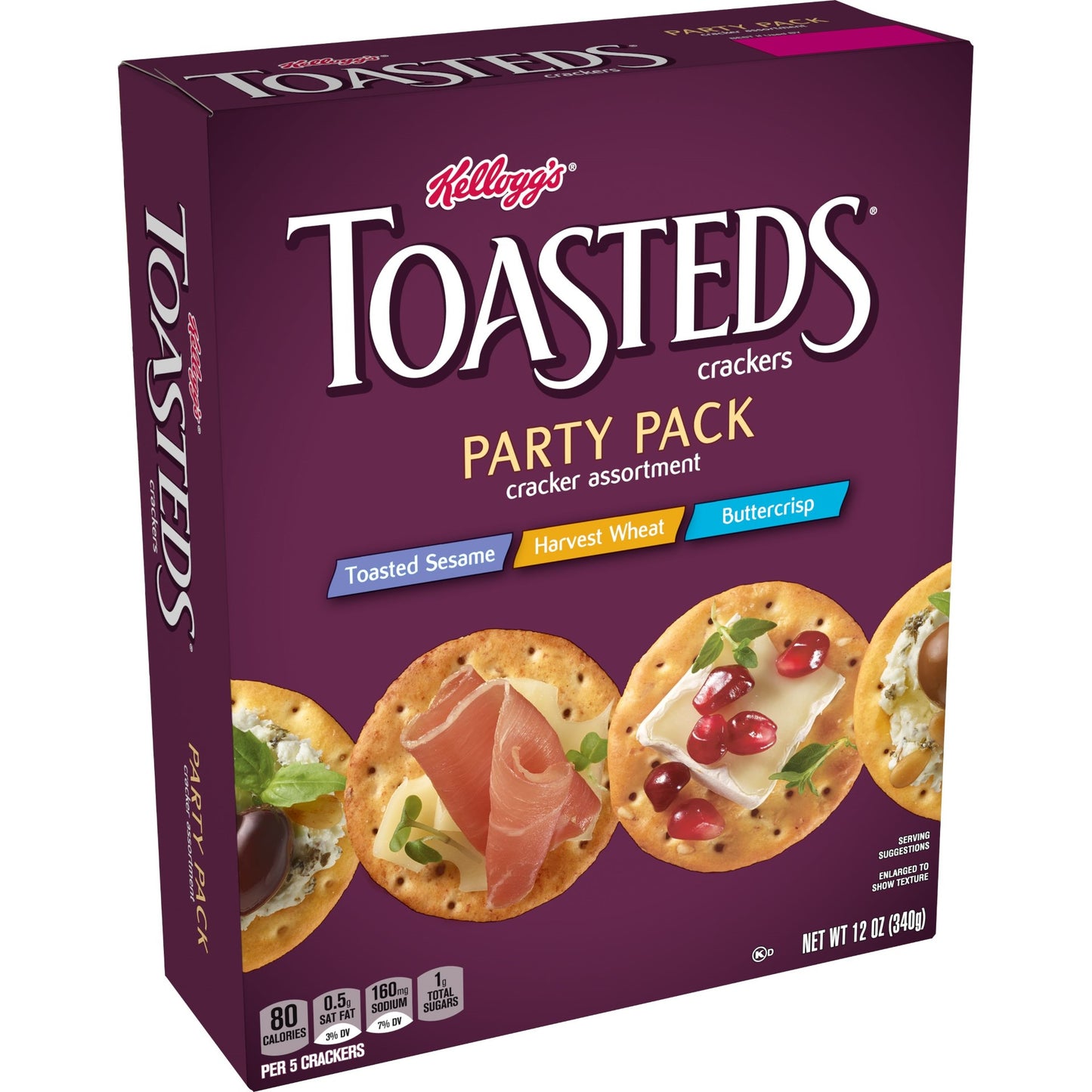 Kellogg's Toasted Crackers Party12 Ounce Size - 12 Per Case.