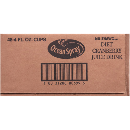 Diet Cranberry No Thaw 4 Fluid Ounce - 48 Per Case.