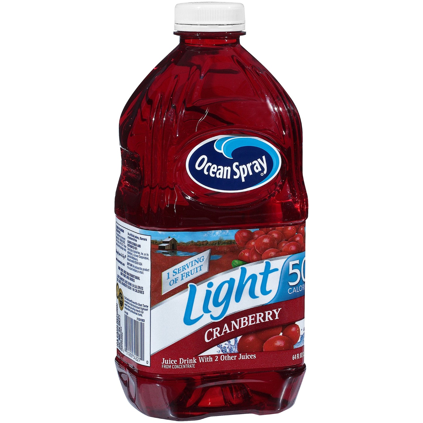 Ocean Spray Juice Light Cranberry Cocktail Plastic 64 Fluid Ounce - 8 Per Case.