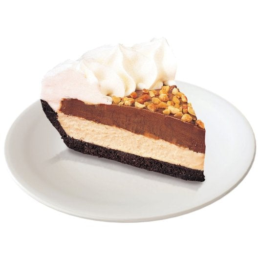 Chef Pierre Silk Peanut Butter Chocolate 10" Pie 34 Ounce Size - 4 Per Case.