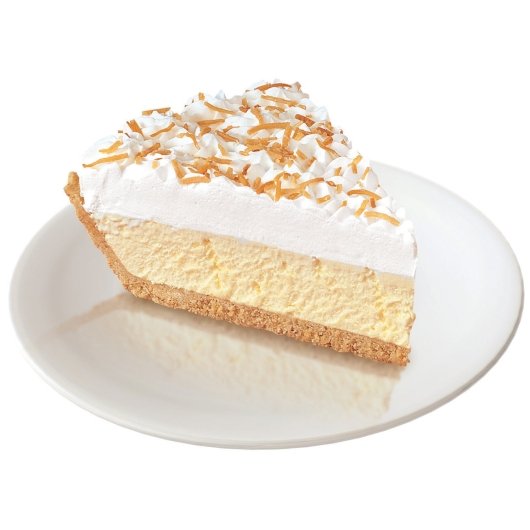 Chef Pierre No Sugar Added Coconut Cream 10" Pie 1.75 Pound Each - 6 Per Case.