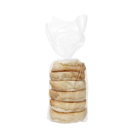 Bimbo Bakehouse Original Sliced English Muffin 6 Count Packs - 12 Per Case.