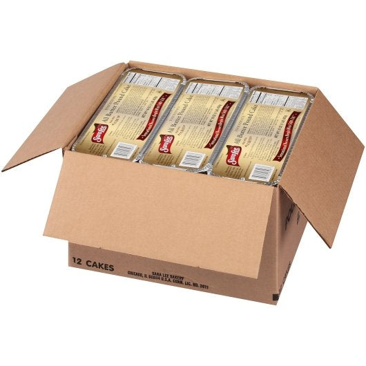 Sara Lee Large All Butter Pound Cake 16 Ounce Size - 12 Per Case.