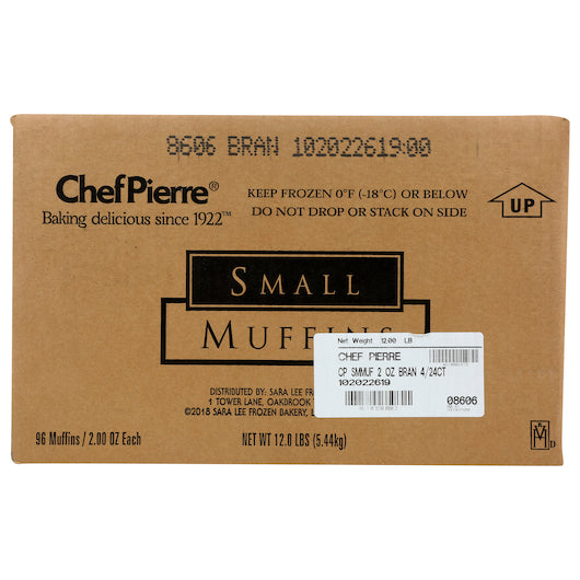 Chef Pierre Bran Small Muffins 3 Pound Each - 4 Per Case.