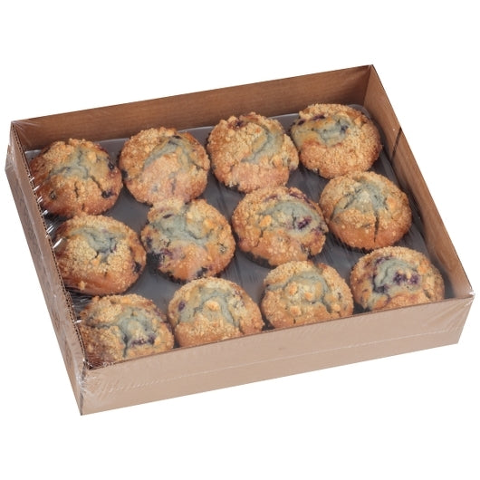 Chef Pierre Blueberry Large Muffins 12 Count Packs - 4 Per Case.