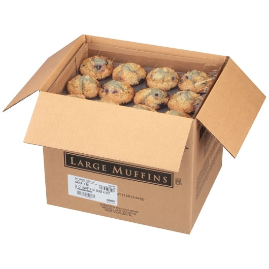 Chef Pierre Blueberry Large Muffins 12 Count Packs - 4 Per Case.