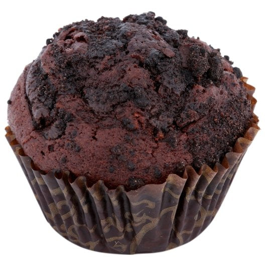 Chef Pierre Double Chocolate Chunk Large Muffins 3 Pound Each - 4 Per Case.