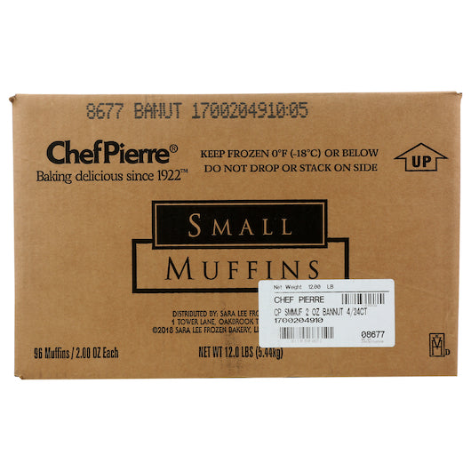 Chef Pierre Banana Nut Muffins 3 Pound Each - 4 Per Case.