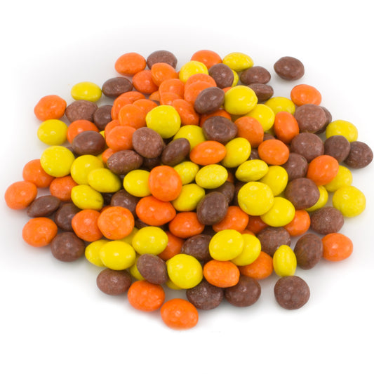 Hersheys Miniature Reeses Pieces 25 Pound Each - 1 Per Case.