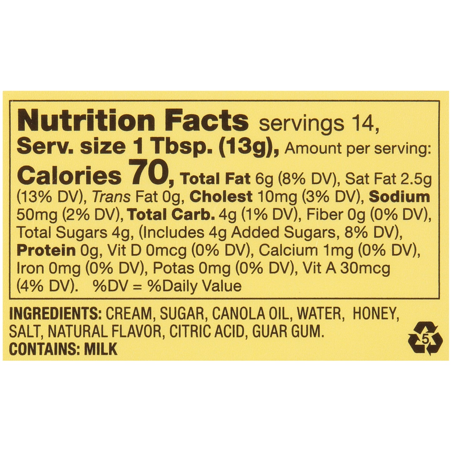 Land-O-Lakes® Honey Butter Spread 6.5 Ounce Size - 12 Per Case.