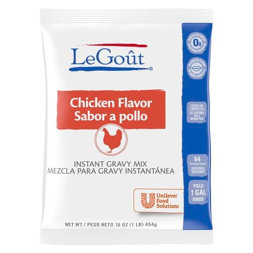 Legout Sauces Gravies Chicken Flavor Instantgravy Mix 1 Pound Each - 8 Per Case.