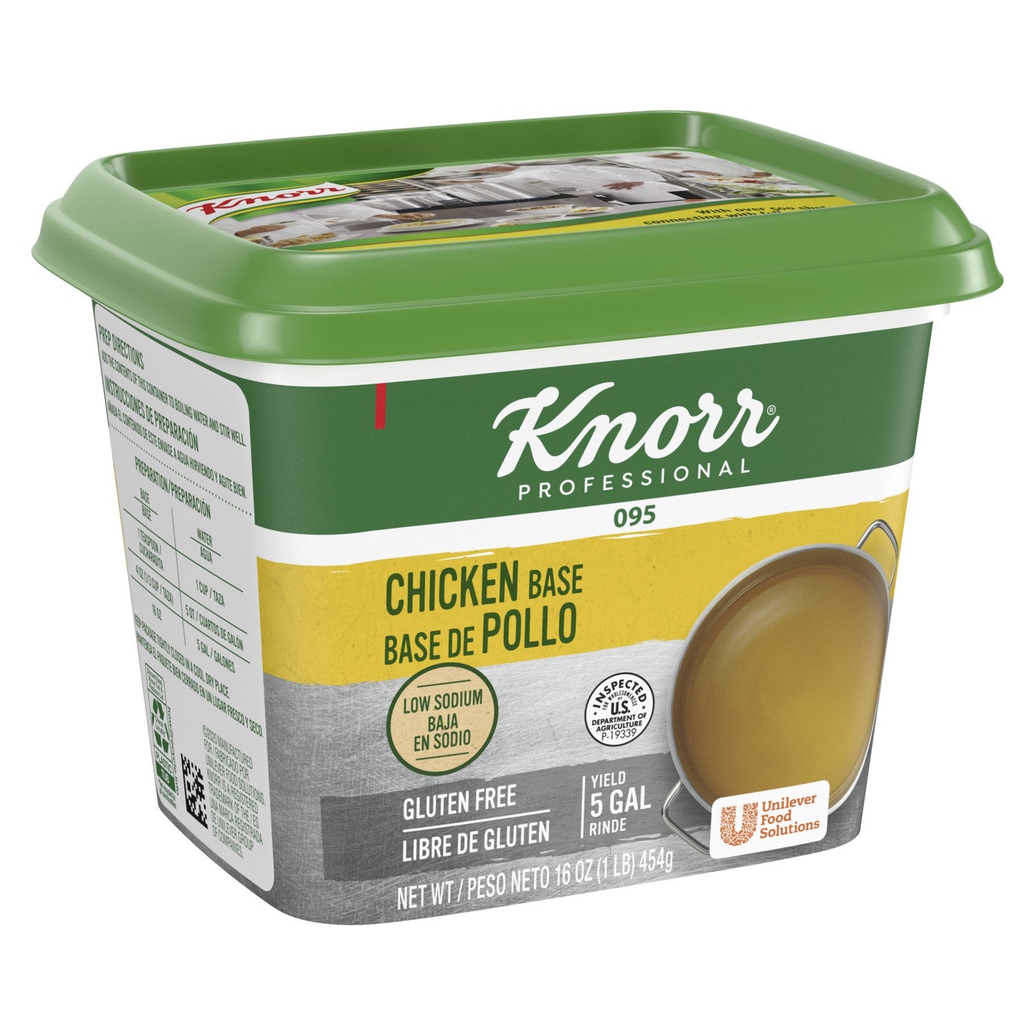 Knorr Base Low Sodium Chicken 1 Pound Each - 12 Per Case.