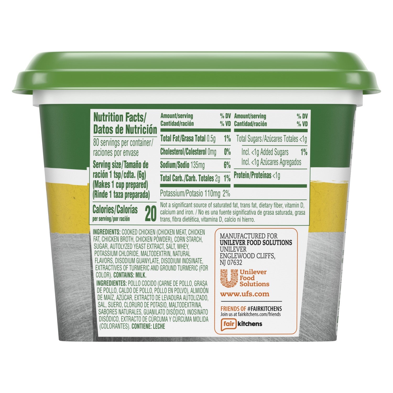Knorr Base Low Sodium Chicken 1 Pound Each - 12 Per Case.