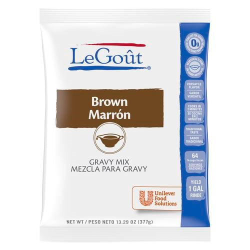 Legout Sauces Gravies Brown Instant Gravy Mix 16 Ounce Size - 8 Per Case.