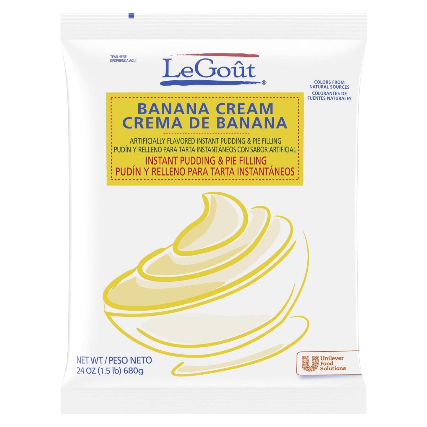 Legout Beverage Pp Banana Cream 24 Ounce Size - 12 Per Case.