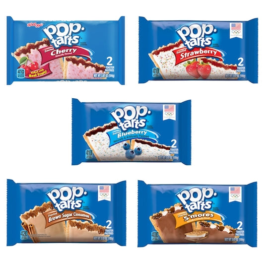 Kellogg's Pop-Tarts Open & Fold Variety Pack 1 Count Packs - 72 Per Case.