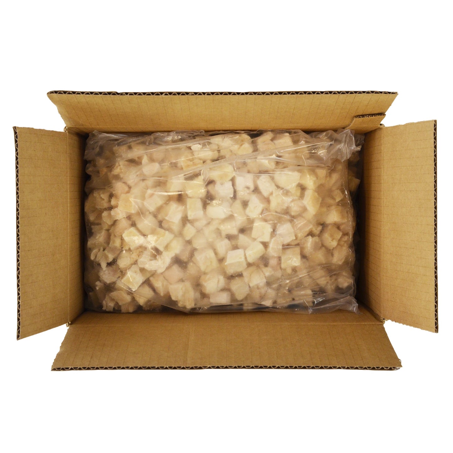 Chicken Fully Cooked Chik'n'zips® Diced Breast 5 Pound Each - 4 Per Case.