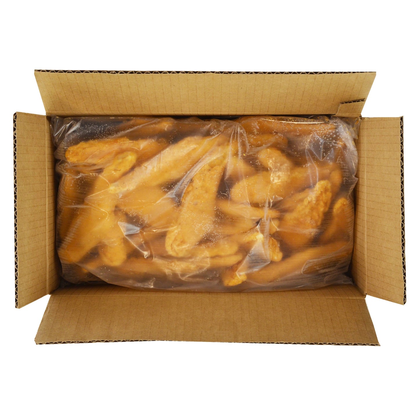 Chicken Fully Cooked Smartshapes™ G'n's Breaded Brst Strips Avg 5 Pound Each - 2 Per Case.