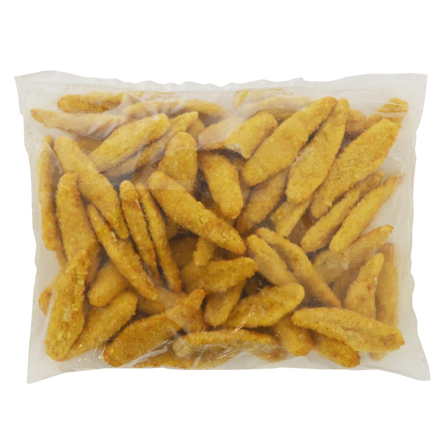 Chicken Fully Cooked Smartshapes Tater Chip Strip™breast Strip Fritter 5 Pound Each - 2 Per Case.