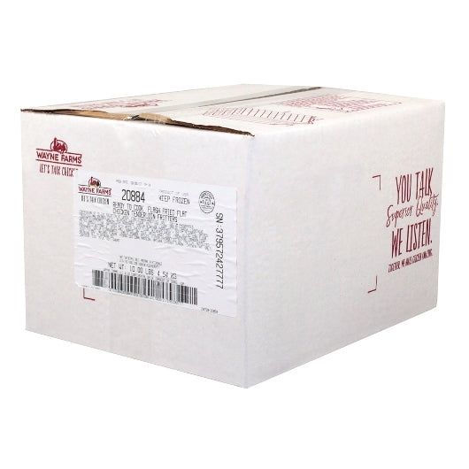 Wayne Farms Par Fried Breaded Chicken Tenderloin Fritters 2 Ounce, 5 Pound Each - 2 Per Case.