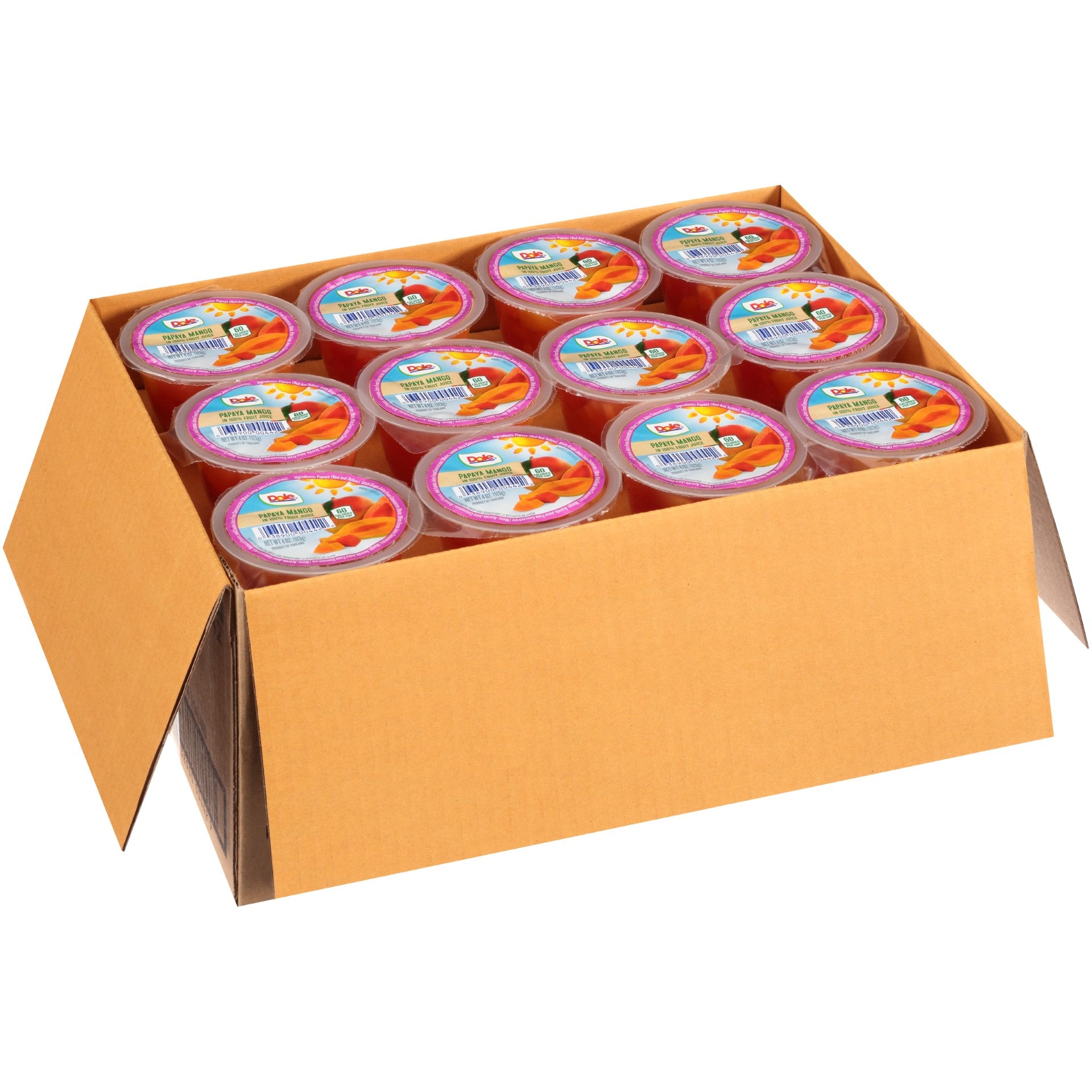 Papaya Mango In Fruit Juice 4 Ounce Size - 36 Per Case.