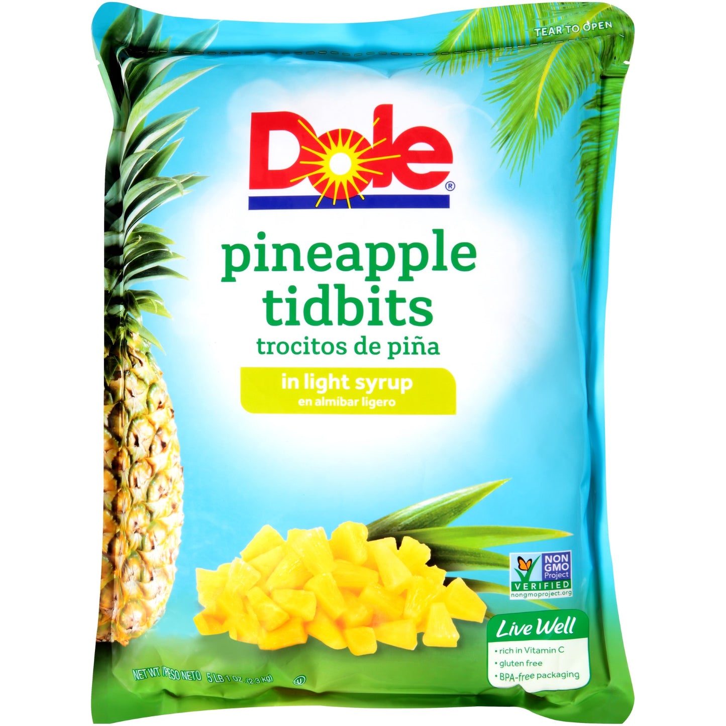 Pineapp Tidbit 81 Ounce Size - 6 Per Case.