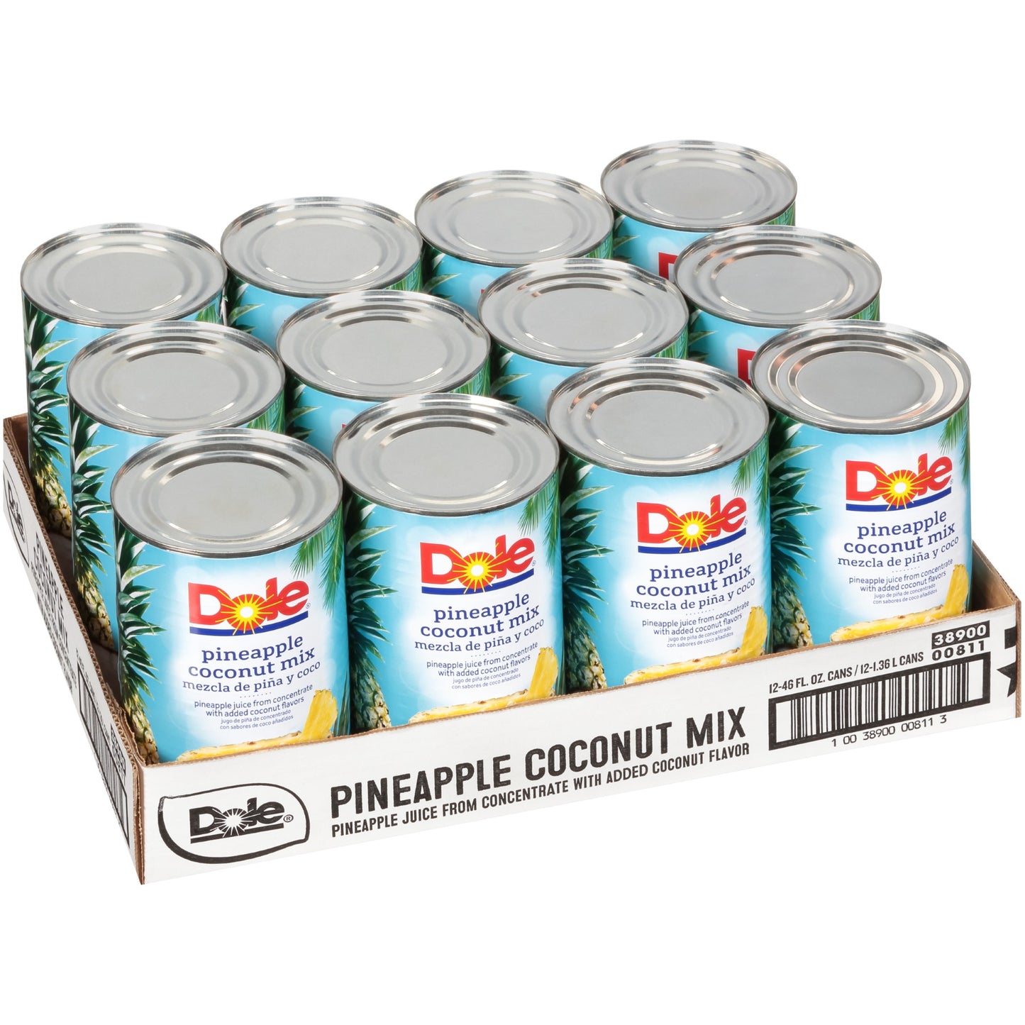 Pineapple Coconut Mix 46 Ounce Size - 12 Per Case.