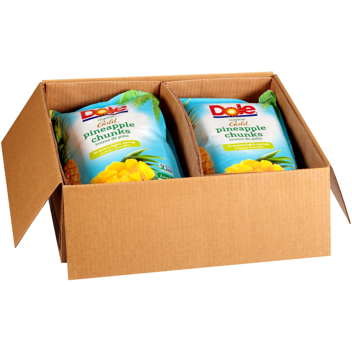 Pineapple Chunks Fancy In Extra Light Syrup 81 Ounce Size - 6 Per Case.