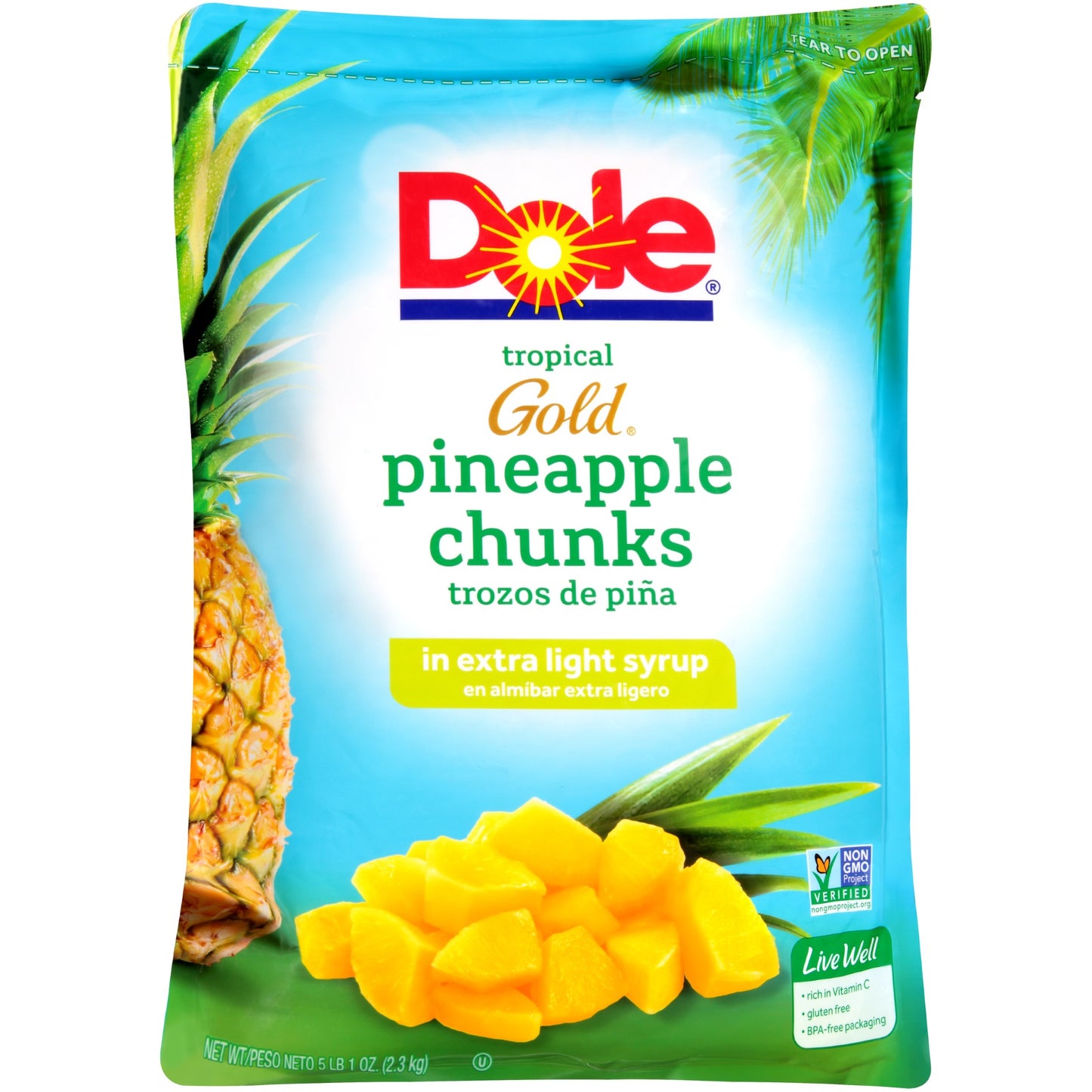 Pineapple Chunks Fancy In Extra Light Syrup 81 Ounce Size - 6 Per Case.