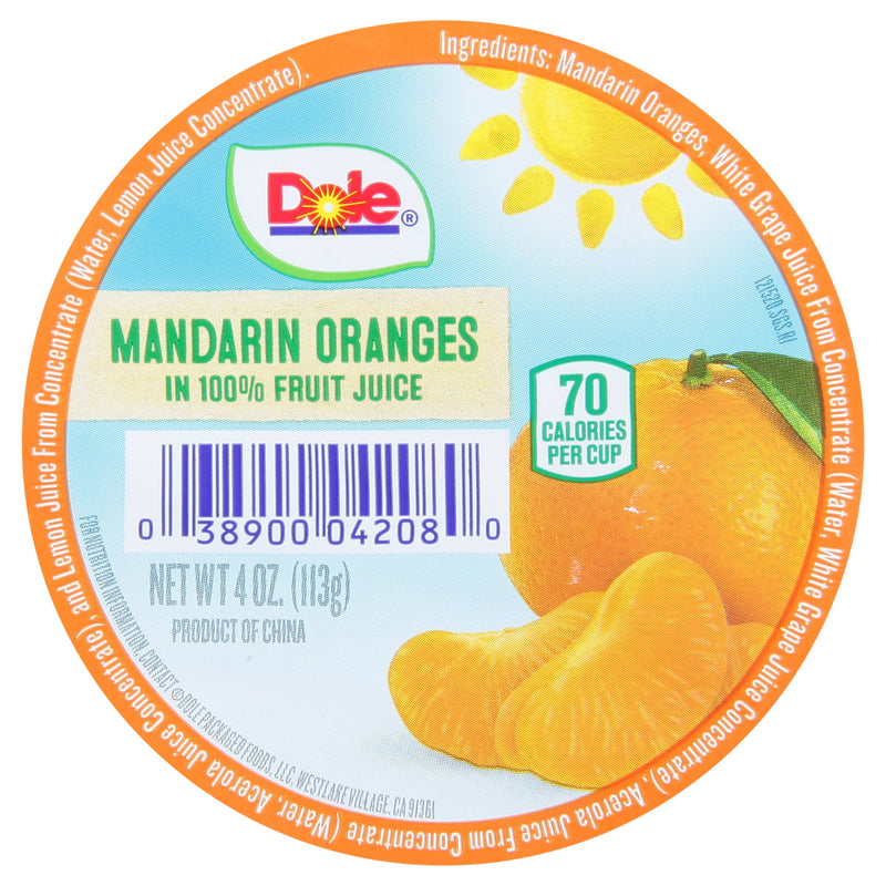 Fruit Bowl Mandarin In Juice 4 Ounce Size - 36 Per Case.