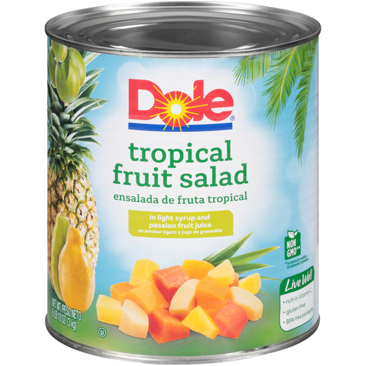 Fruit Salad Tropical In Light Syrup 100 Ounce Size - 6 Per Case.