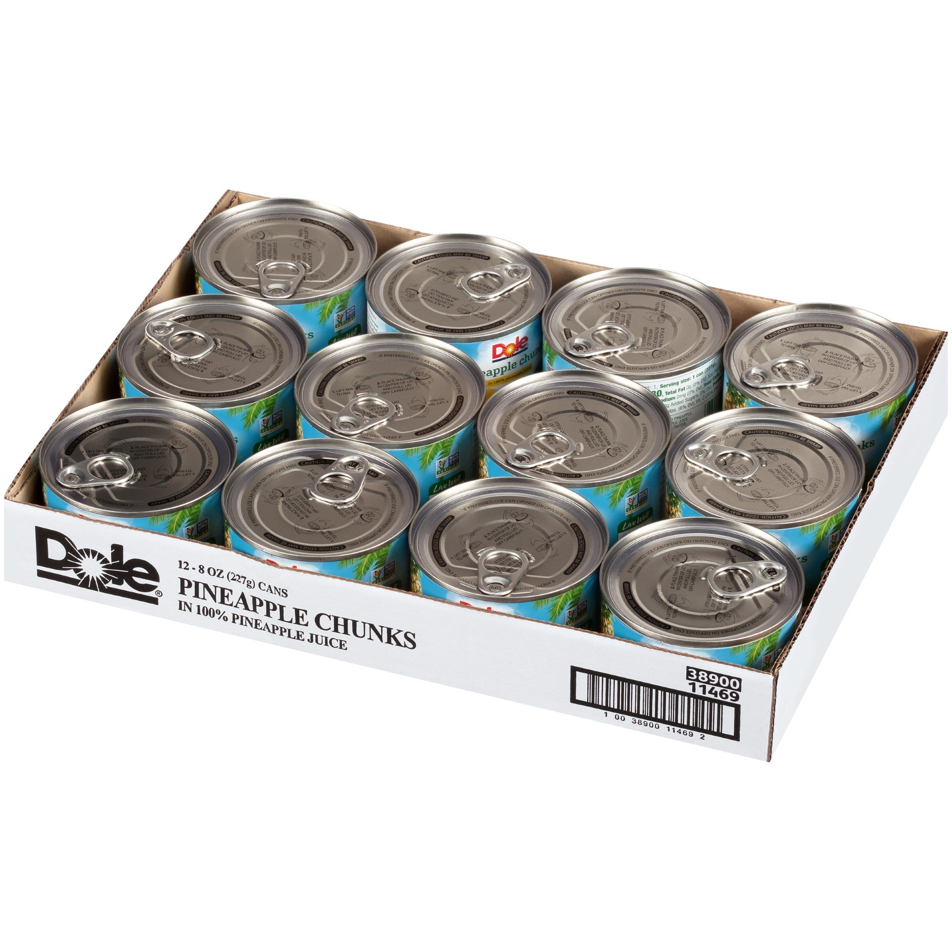 Pineapple Chunks In Juice 8 Ounce Size - 12 Per Case.