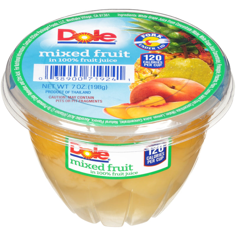 Fruit Bowl Mixed Fruit In Juice 7 Ounce Size - 12 Per Case.