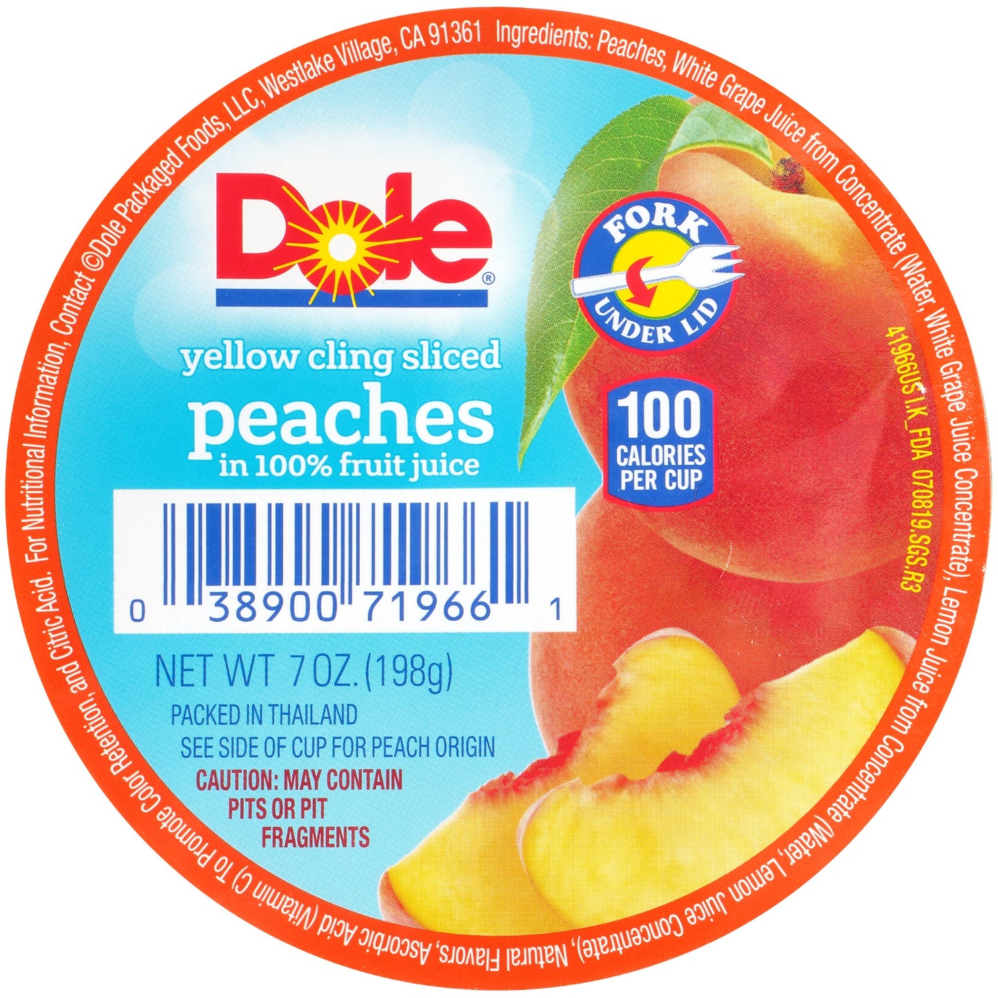 Peach Sliced In Juice 7 Ounce Size - 12 Per Case.