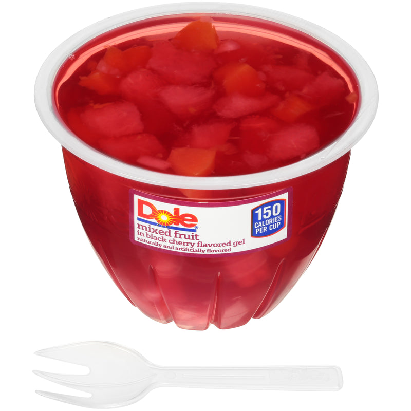 Fruit Cup Mixed Fruit In Black Cherry Gel 7 Ounce Size - 12 Per Case.