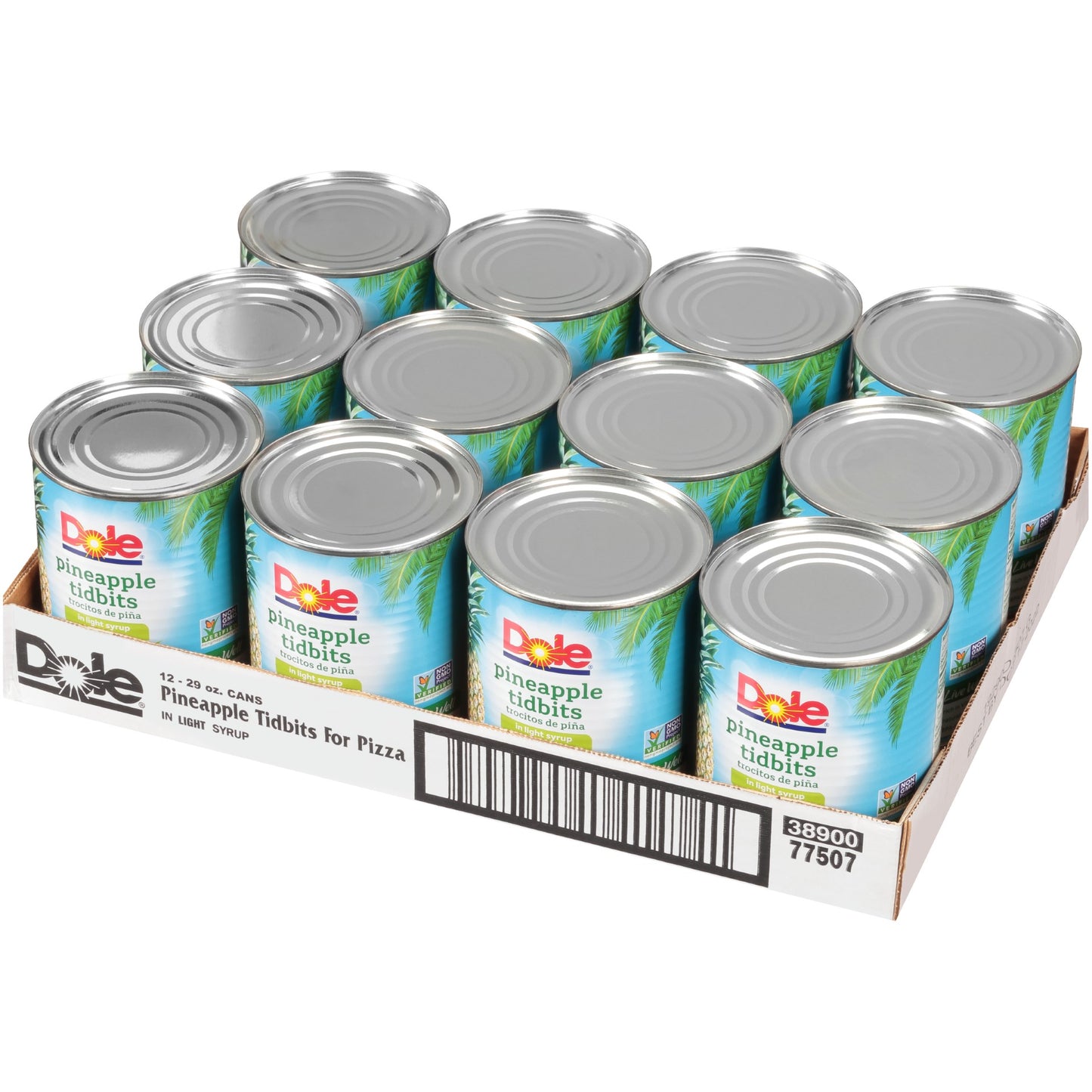 Pineapple Pizza Tidbits In Light Syrup 29 Ounce Size - 12 Per Case.