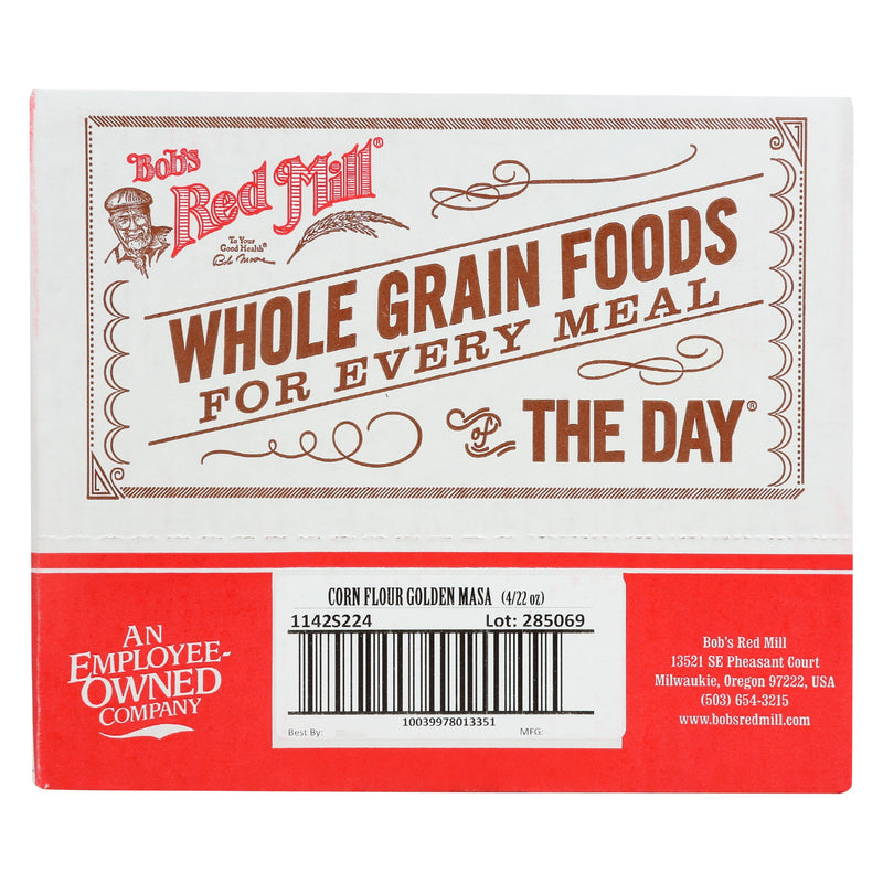 Bob's Red Mill Golden Corn Flour Masa Harinaone Four Pouches 22 Ounce Size - 4 Per Case.