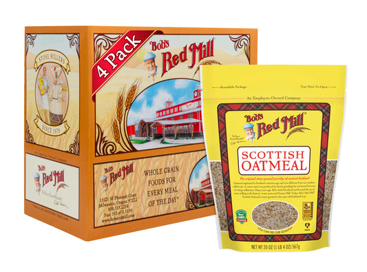 Bob's Red Mill Scottish Oatmeal 20 Ounce Size - 4 Per Case.