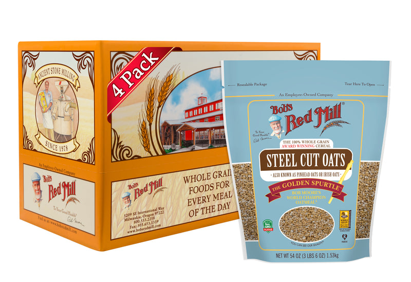 Bob's Red Mill Natural Foods Inc Steel Cut Oats, 54 Ounces- 4 Per Case.